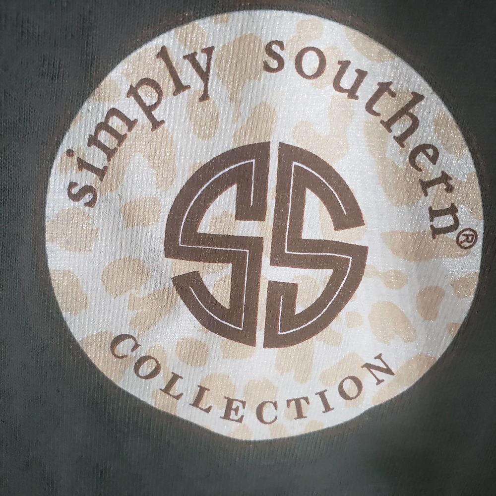 Simply Southern God is Within Her Long Sleeve T-Shirt Sz S Olive Bible - Picture 4 of 7